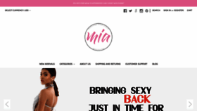 What Miafashions.com website looked like in 2019 (5 years ago)