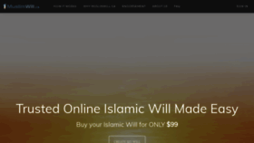 What Muslimwill.ca website looked like in 2019 (5 years ago)