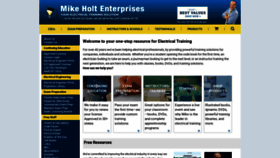 What Mikeholt.com website looked like in 2019 (5 years ago)