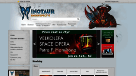 What Minotaur.cz website looked like in 2019 (5 years ago)