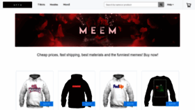 What Meemapparel.com website looked like in 2019 (5 years ago)