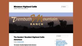 What Minihighlandcattle.com website looked like in 2019 (5 years ago)