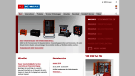 What Merz-elektro.de website looked like in 2019 (5 years ago)