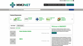 What Mmjnet.net website looked like in 2019 (5 years ago)