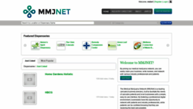 What Mmjnet.net website looked like in 2019 (6 years ago)