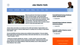 What Martinholik.cz website looked like in 2019 (5 years ago)