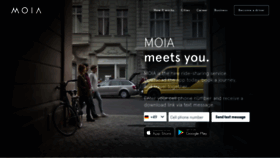 What Moia.io website looked like in 2019 (5 years ago)