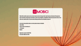 What Mobici.be website looked like in 2019 (5 years ago)