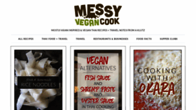 What Messyvegancook.com website looked like in 2019 (5 years ago)