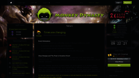 What Monkeydynasty.org website looked like in 2019 (5 years ago)