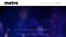 What Metropublicrelations.com website looked like in 2019 (5 years ago)