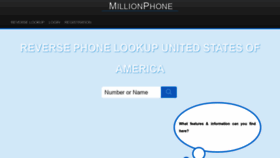 What Millionphone.net website looked like in 2019 (5 years ago)