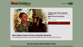 What Meetsoldiersonline.com website looked like in 2019 (5 years ago)
