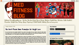 What Medfitnessblog.com website looked like in 2019 (5 years ago)