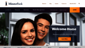 What Minsterbank.com website looked like in 2019 (5 years ago)