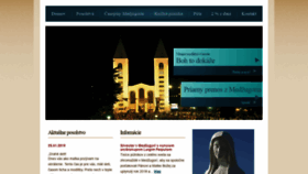 What Medjugorje.sk website looked like in 2019 (5 years ago)
