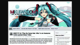 What Mikufan.com website looked like in 2019 (5 years ago)