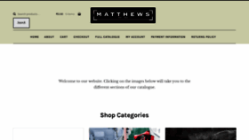 What Matthewsofcork.com website looked like in 2019 (5 years ago)