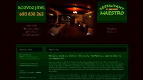 What Maestro-restaurant.cz website looked like in 2019 (5 years ago)