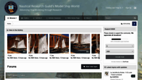 What Modelshipworld.com website looked like in 2019 (6 years ago)