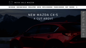 What Mossvalemazda.com.au website looked like in 2019 (5 years ago)