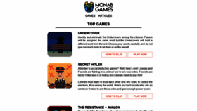 What Monabgames.com website looked like in 2019 (5 years ago)