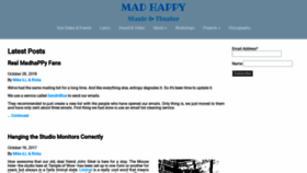What Madhappy.com website looked like in 2019 (5 years ago)