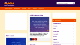 What Magiadasmensagens.com.br website looked like in 2019 (5 years ago)