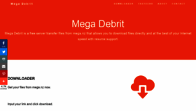 What Mega-debrit.com website looked like in 2019 (5 years ago)