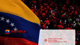 What Mantenimiento.patria.org.ve website looked like in 2019 (5 years ago)