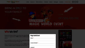 What Magicworldevent.com website looked like in 2019 (5 years ago)