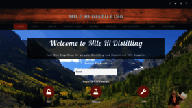 What Milehidistilling.com website looked like in 2019 (5 years ago)