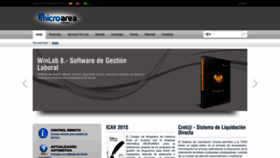 What Microarea.es website looked like in 2019 (5 years ago)