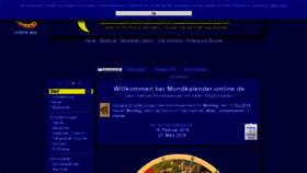 What Mondkalender-online.de website looked like in 2019 (5 years ago)