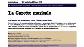 What Musicologie.org website looked like in 2019 (5 years ago)