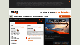 What Movelia.es website looked like in 2019 (5 years ago)