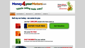What Money4yourmotors.com website looked like in 2019 (5 years ago)