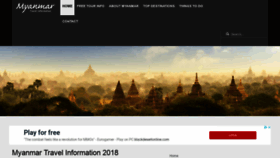 What Myanmartravelinformation.com website looked like in 2019 (5 years ago)