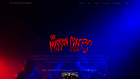What Missioncreeps.com website looked like in 2019 (5 years ago)