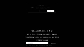 What Maccosmetics.de website looked like in 2019 (5 years ago)