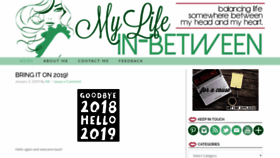 What Mylifeinbetween.com website looked like in 2019 (5 years ago)