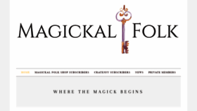 What Magickalfolk.com website looked like in 2019 (5 years ago)
