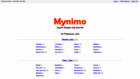 What Mynimo.com website looked like in 2019 (5 years ago)