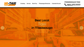 What Mississaugataxi.com website looked like in 2019 (5 years ago)