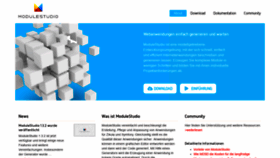What Modulestudio.de website looked like in 2019 (5 years ago)