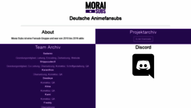 What Morai-subs.info website looked like in 2019 (5 years ago)