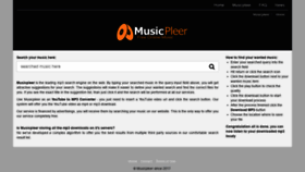 What Musicpleer.tv website looked like in 2019 (5 years ago)