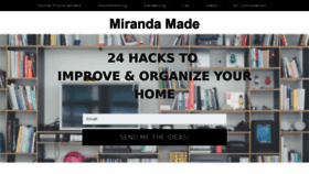 What Mirandamade.com website looked like in 2019 (5 years ago)