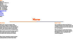 What Meroe.com website looked like in 2019 (5 years ago)