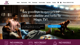 What Magictvnow.com website looked like in 2019 (5 years ago)